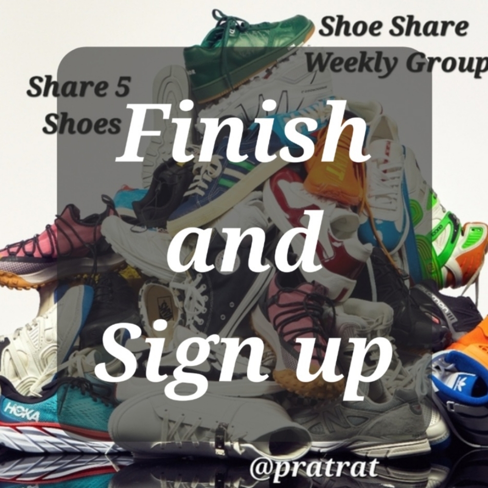 Finish Sun 8/23🛍Sign Up Sun 8/30👢Shoe Share👢Share 5👢